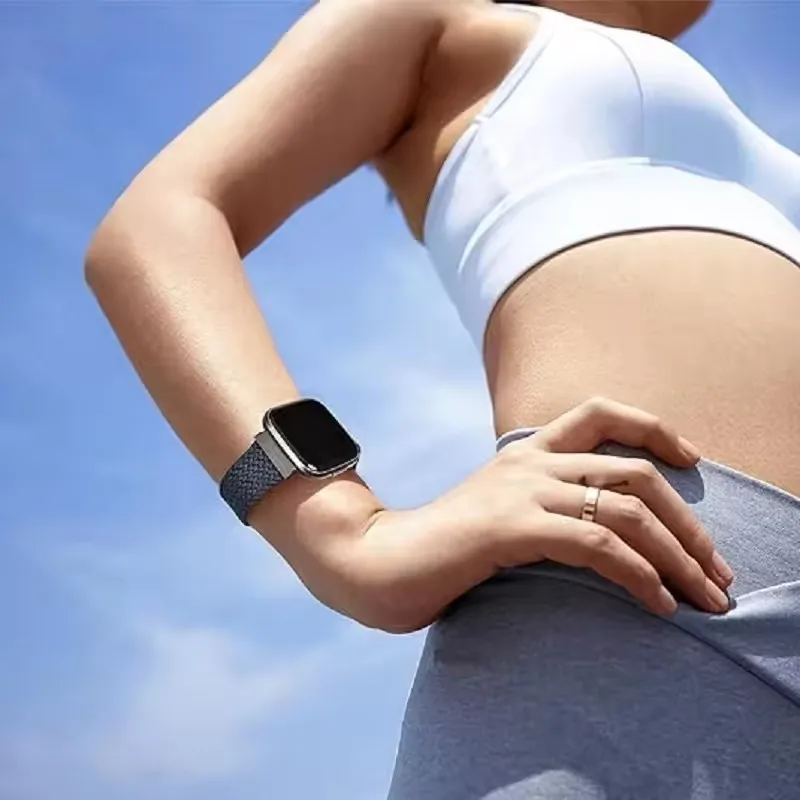 Elastic Bands for Amazfit T-Rex 3 Band, Slide Buckle Nylon Woven Strap