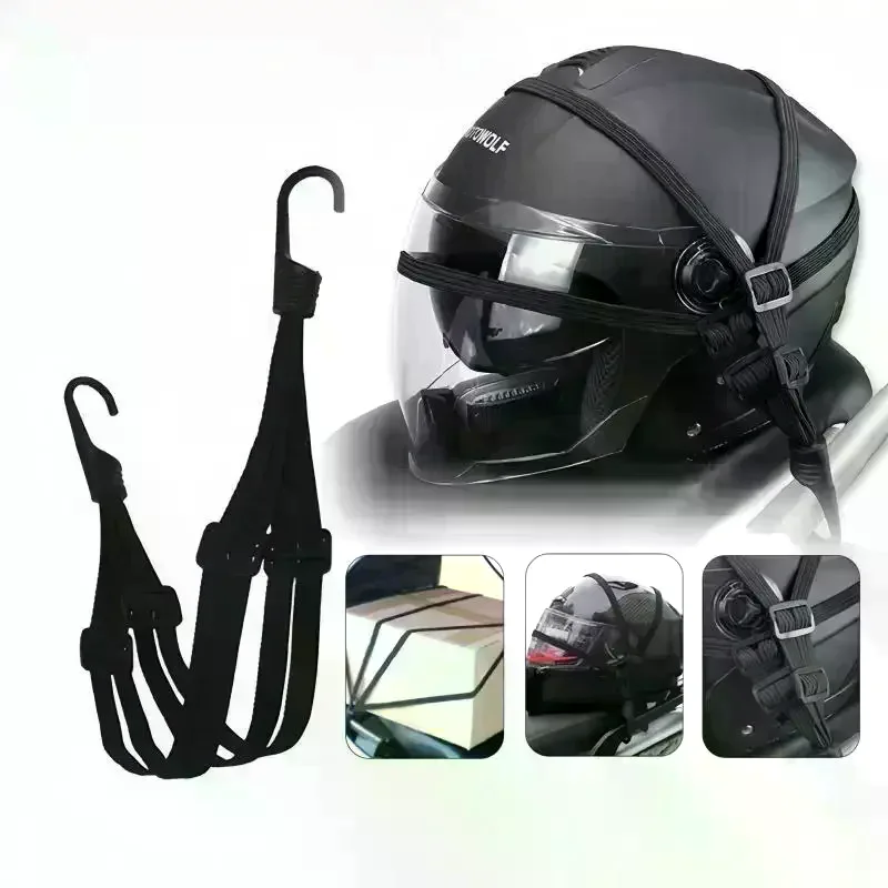 

Universal Elastic Rope Motorcycle Luggage Strap Helmet Fixed Strap Rope Net Tension