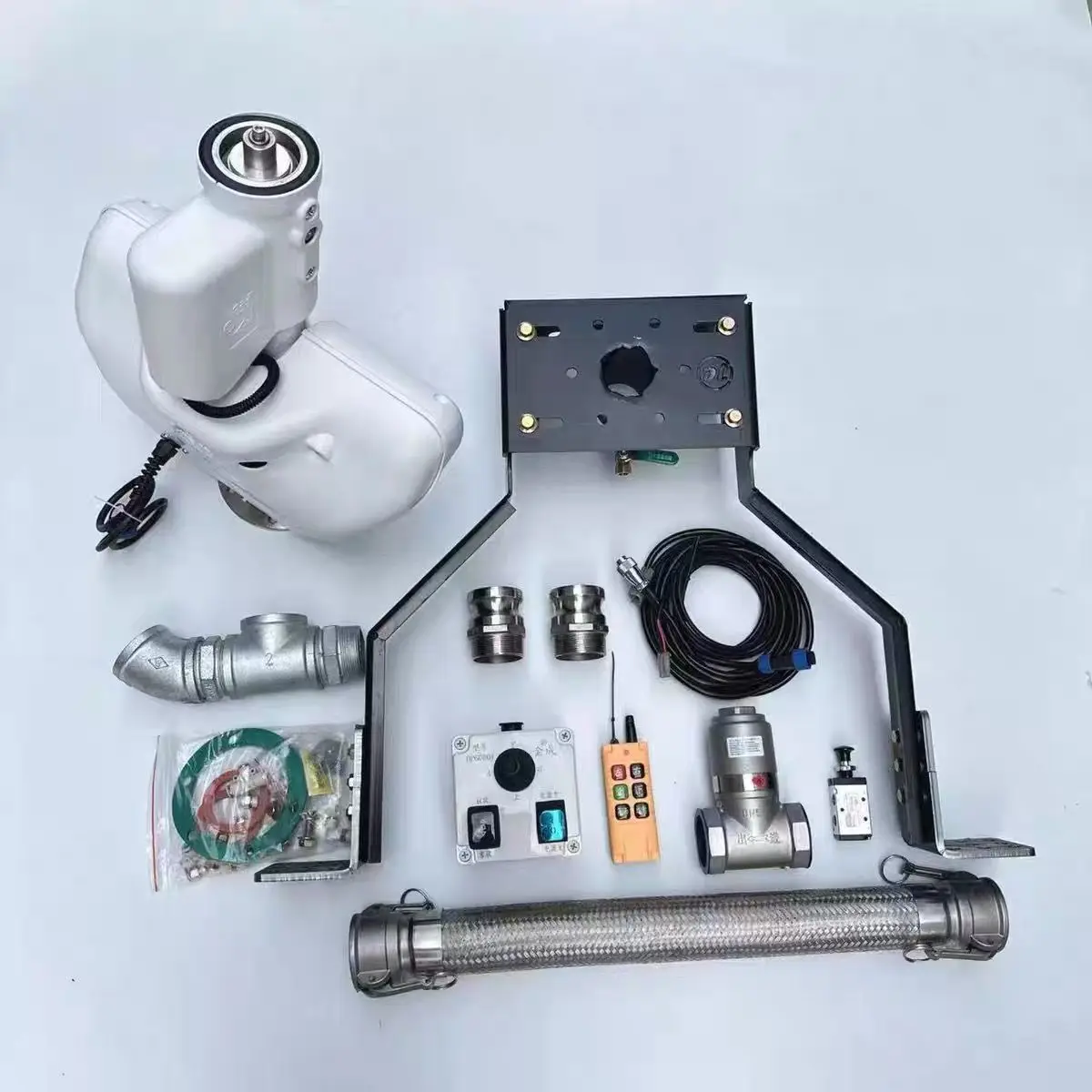 High Pressure Water Cannon Adjustable Big Flow Sprinkler Monitor Intelligent Spray System for Sanitation Tanker Truck Water Gun