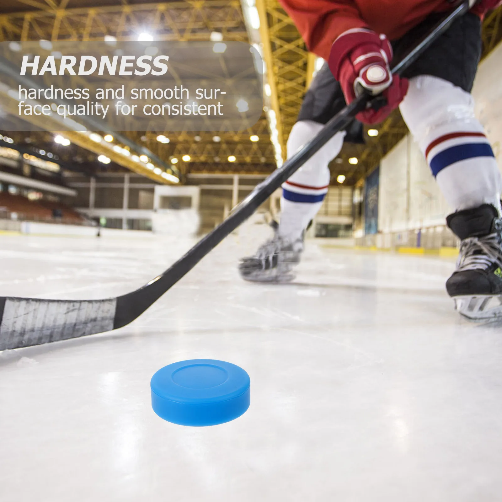 

4pcs Pvc Ice Puck Professional Training Puck For Competition Roller Hockey Lightweight Durable Smooth Surface Accurate Powerful