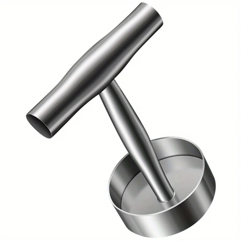 Burger Patty Press with Mold Rings - Manual Meat Press Grill Accessory for Home Use - 1PC Heavy Duty Hamburger Patty Maker