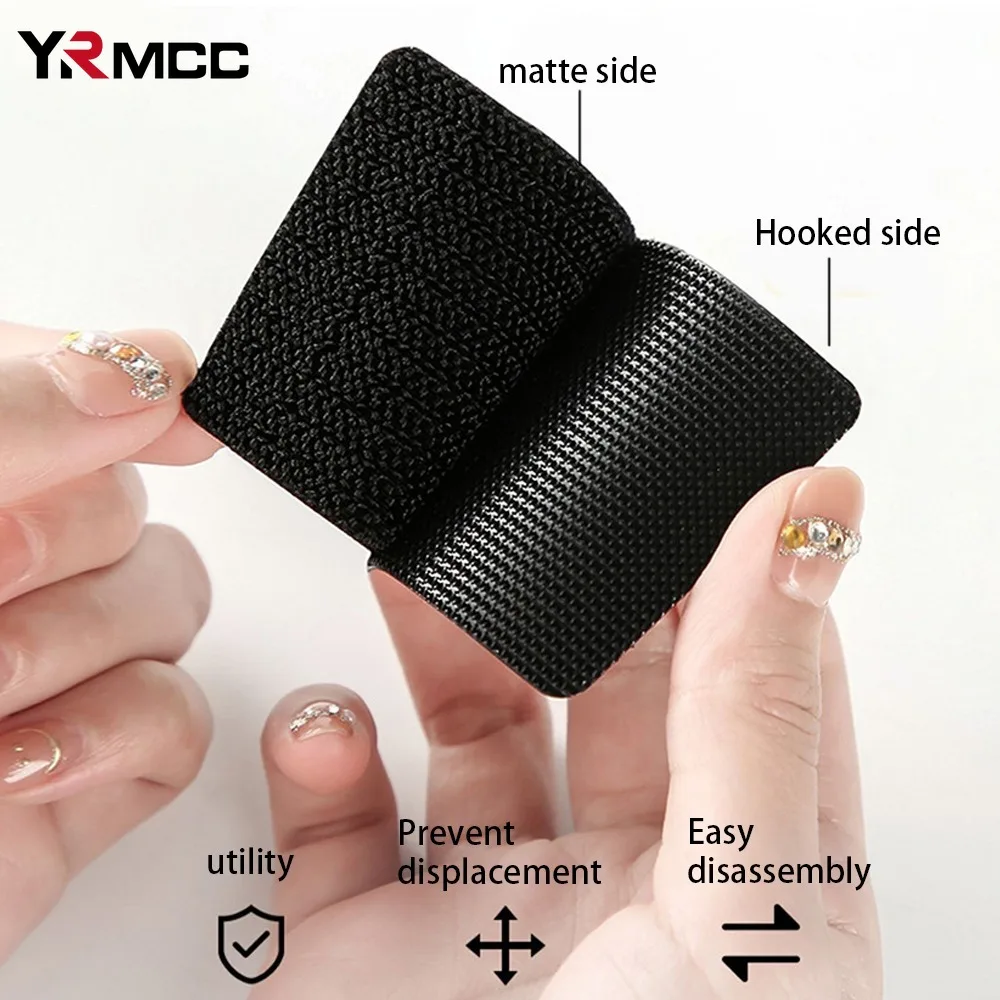 Car Folding Storage Box Fixed Sticker PU Leather Large Capacity Auto Trunk Organizer Cars Stowing Tidying with Non-slip Stickers