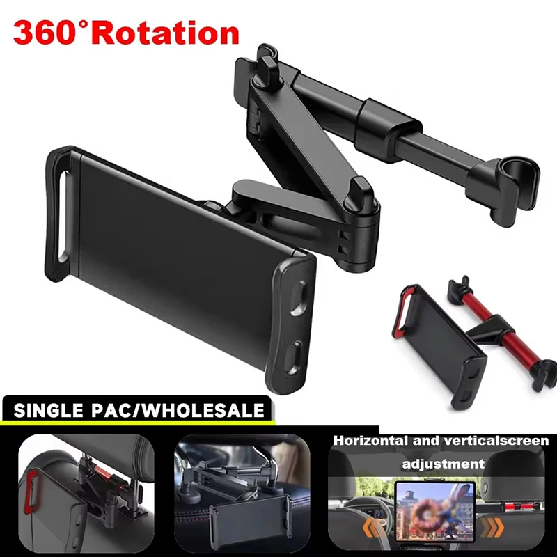 

Telescopic Car Rear Pillow Phone Holder Tablet Rotating Car Seat Rear Stand Headrest Bracket for Phone iPad Tablet 5-13 Inches
