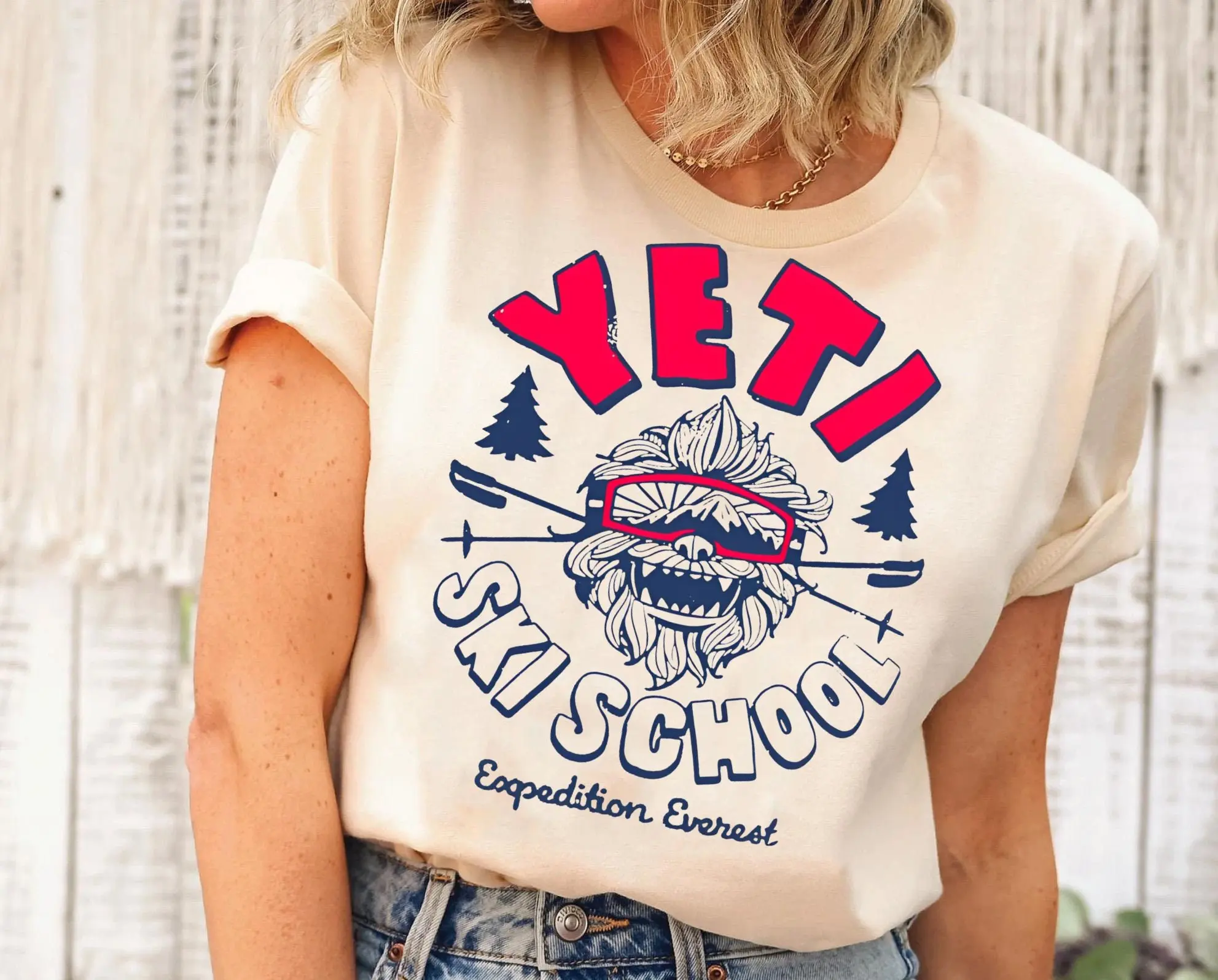 Vintage Disney Expedition Everest Yeti Ski School Shirt | Retro Animal Kingdom Disney T-Shirt | Disneyland Matching Tee