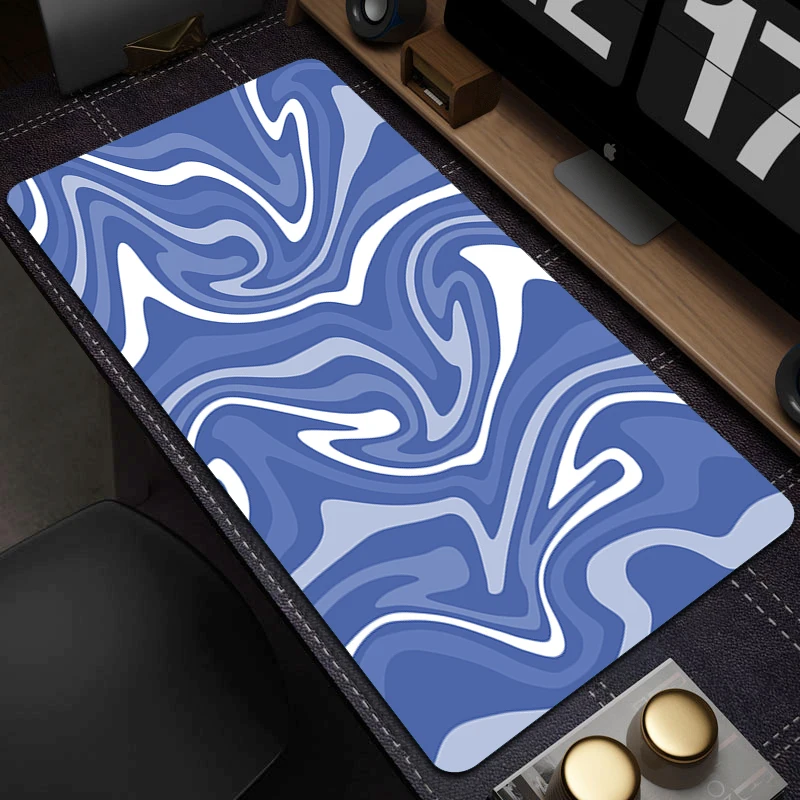 

Gaming Mouse Pad Strata Liquid Art Rubber Mousepad Big Office Non-Slip Carpet Extend Locking Edge Mouse Mat HD Print Desk Mat XL