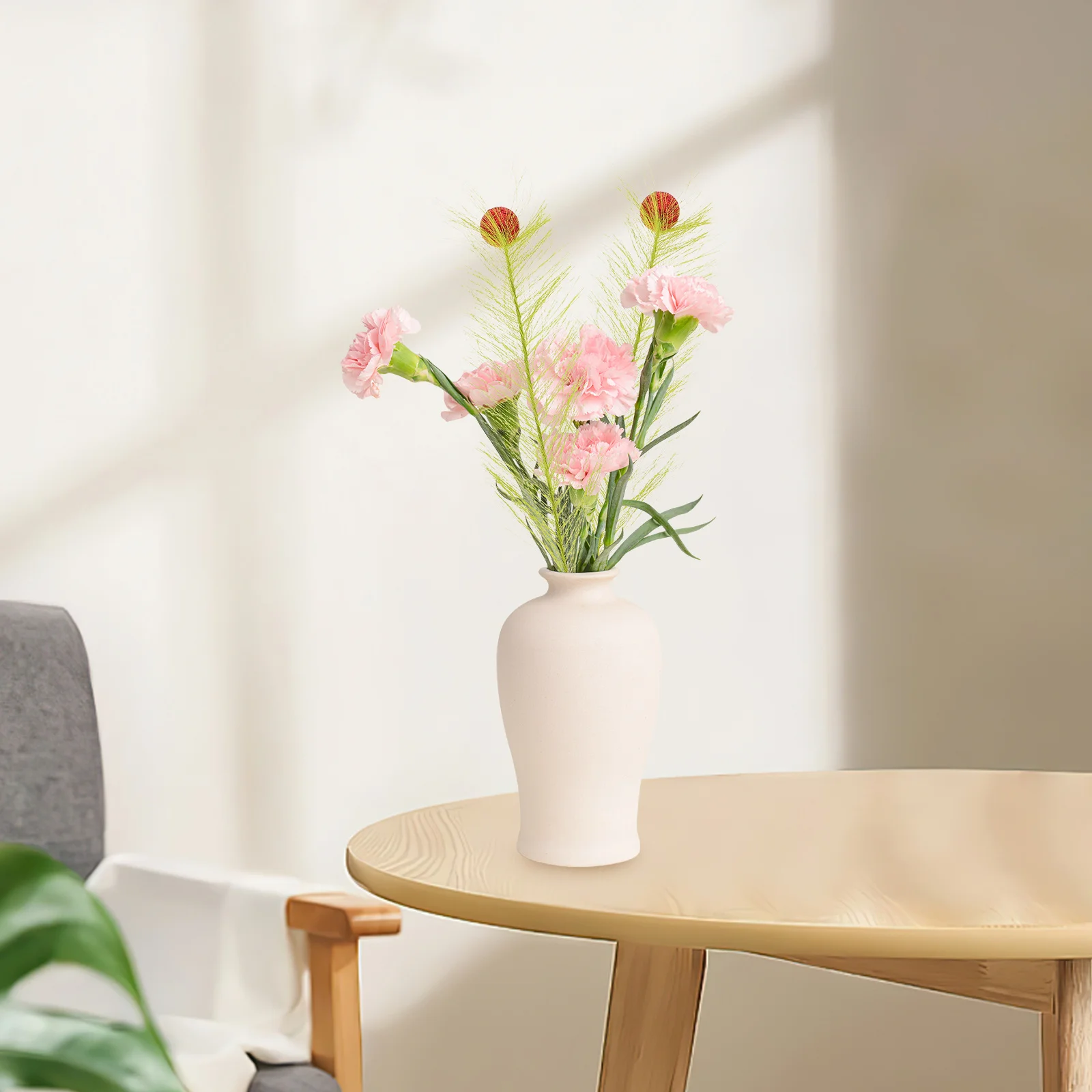 

30Pcs Pampas Grass Artificial Stems Faux Greenery Decor Indoor Vase Floral Arrangements Table Flowers Faux Pampas Grass