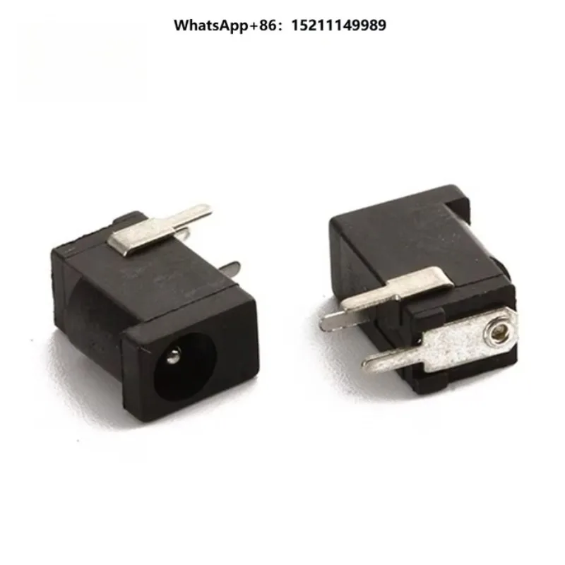 Adaptateur de connecteur de prise femelle d'alimentation CC DC-002 3,5x1,1 mm, prise 1,1 mm, noir, 3P