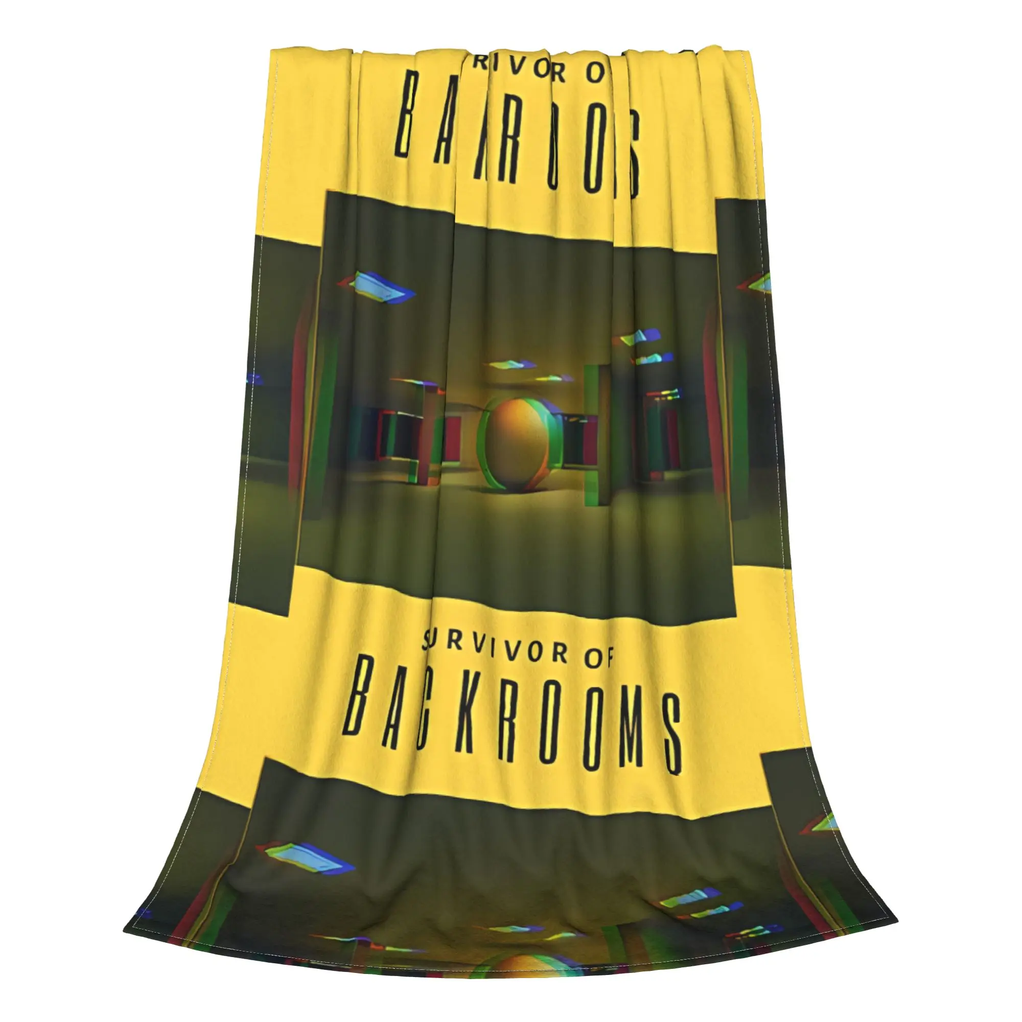 1PC Home Cute Room Decor Backrooms Survivor Blanket Throw Blanket Backrooms Novelty Warm Blanket All Season