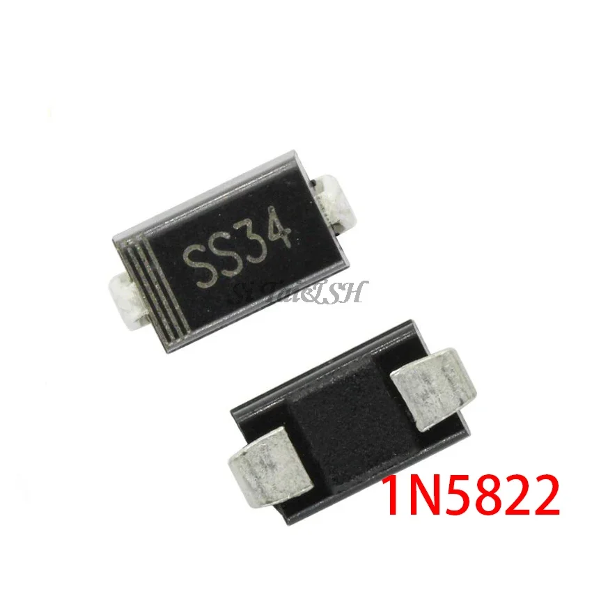 100 Uds 1N5822 SMA SS34 Smd Do-214ac IN5822 diodo Schottky Ss34 Kit Electrónica Componentes Electrónicos