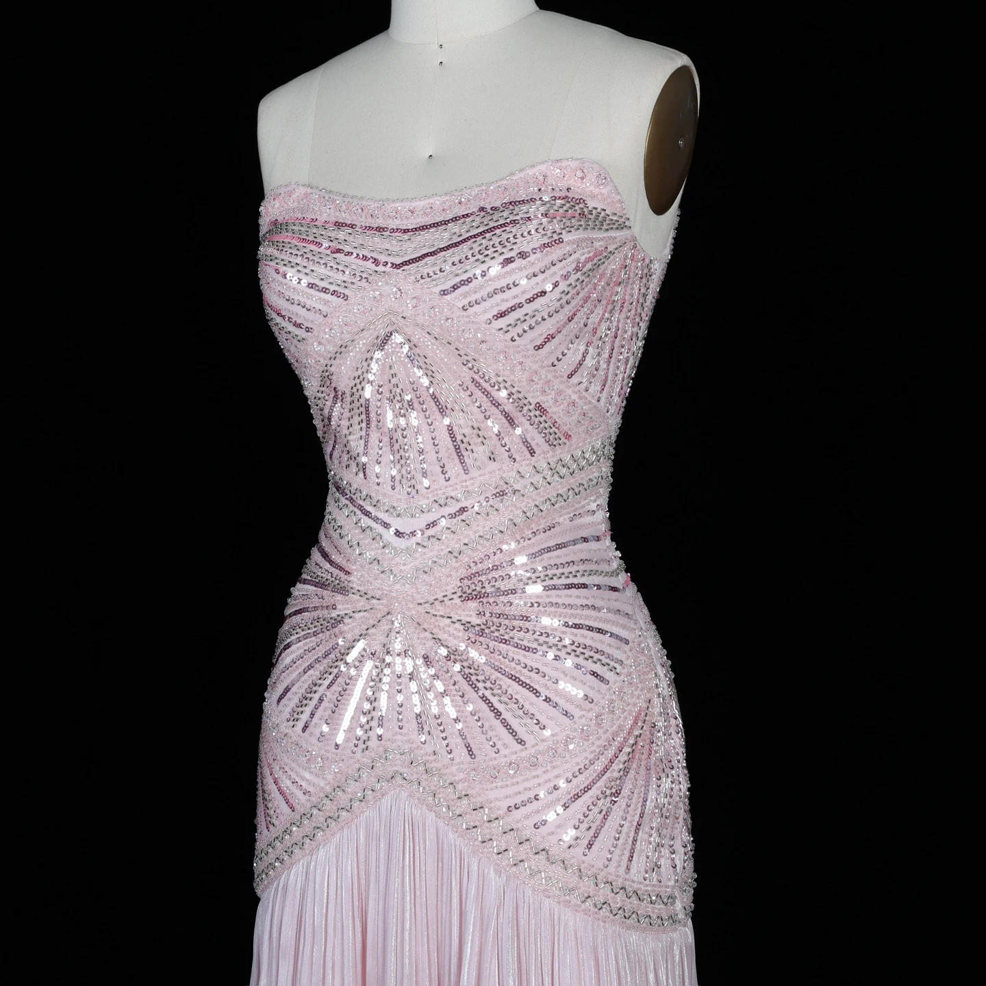 Sharon Said Abendkleider Luxuriöse Meerjungfrauen-Abendkleider, trägerlos, mit Perlen und Pailletten, glamouröse formelle Hochzeits- und Partykleider aus Dubai, SS325, maßgeschneidert – Detail 11