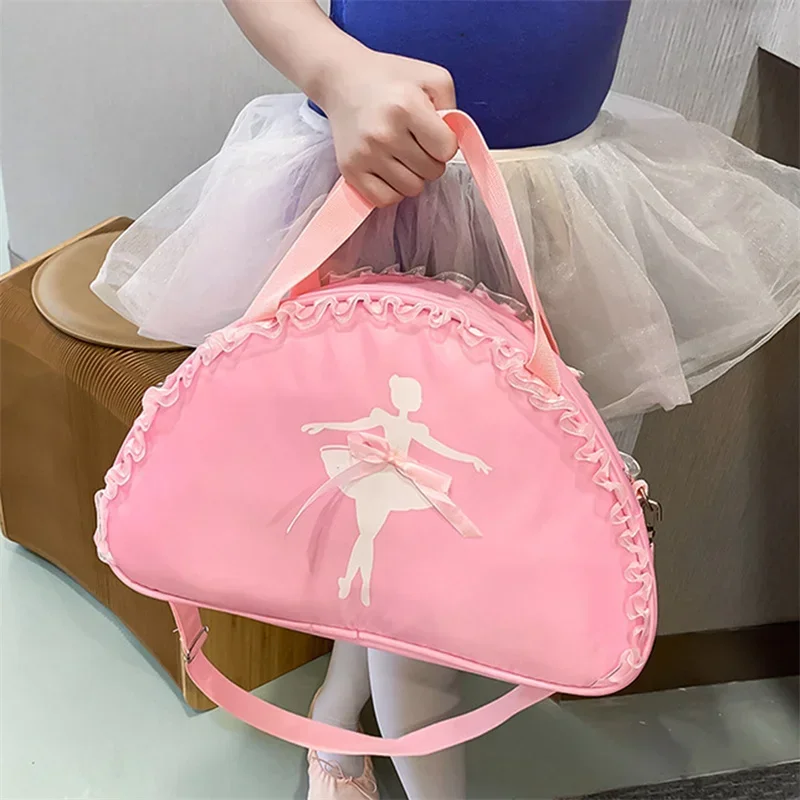 Ballet Dance Bags Lace Handbag Waterproof Princess Bag Women Girls Lovely Ballet Dance Girls Dance Backpack Ballet Bag Handbag