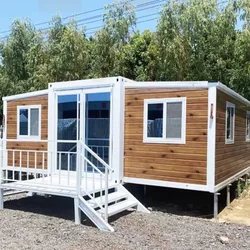 Cheap Price Houses Expandable Container House Tiny Villa 40ft Prefabricated Portable Mobile  Living Expandable Container House