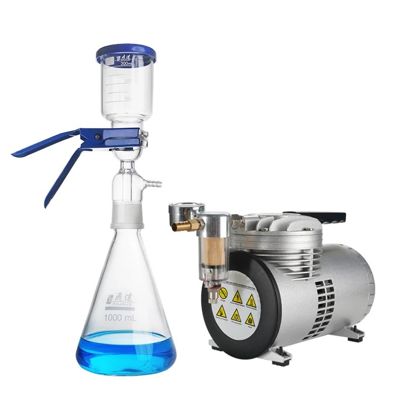 

Delvstlab Membrane Unit Glass Sand Core Filter Lab Device 500ml Vacuum Filtration Apparatus Filter Holder Lab Filtration Setup