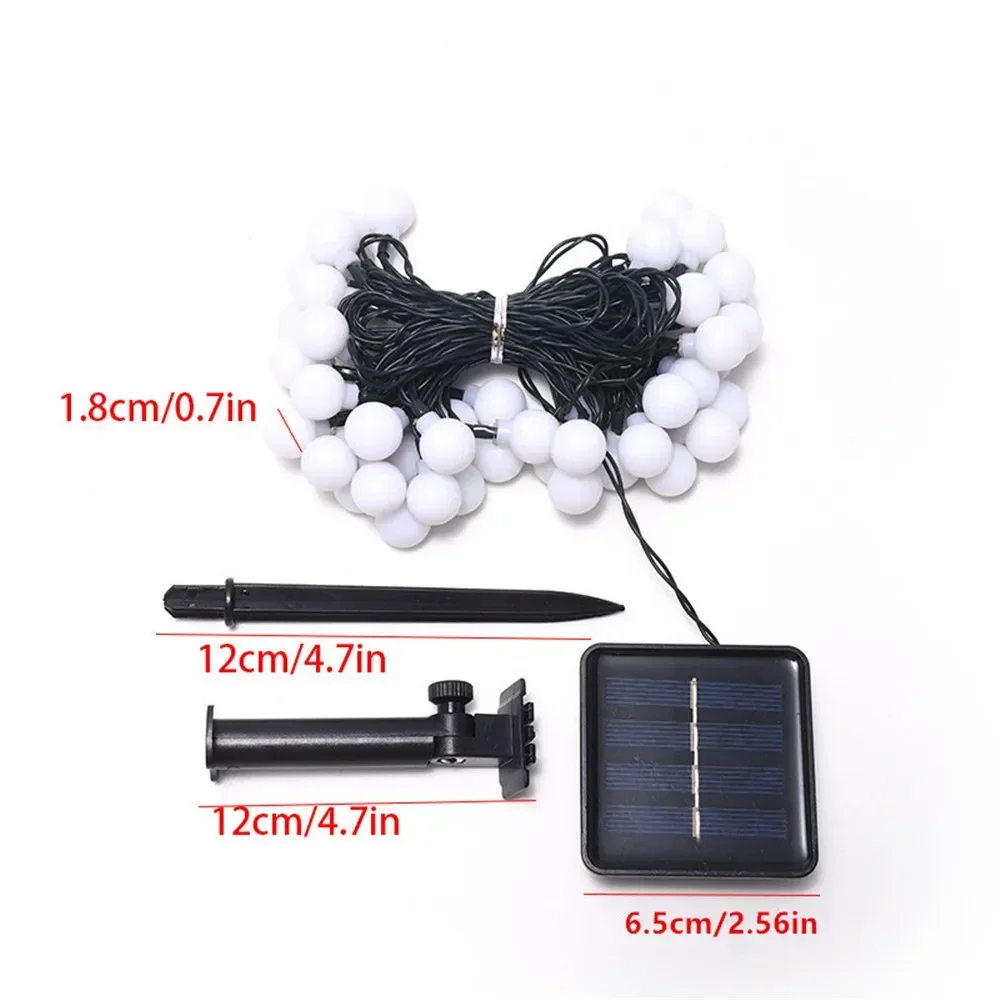 20/50/100 LED Solar Globe LED String Lights 8 Mode Fairy Garland for Garden Wedding Christmas Halloween Birthday Decor