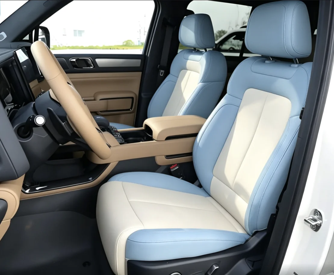 Für BYD Leopard 5 2025 2026 Maßgefertigte Autositzbezüge Luxuriöses Nappaleder 100% Passgenau Innenraum-Zubehör 360 ° Vollständige Abdeckung – Detail 6