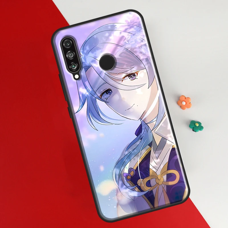 Kamisato Ayato Genshin Impact Case For Huawei P50 Pro P20 P30 P40 Lite P Smart 2019 Nova 9 5T Cover For Honor 50 8X 9X