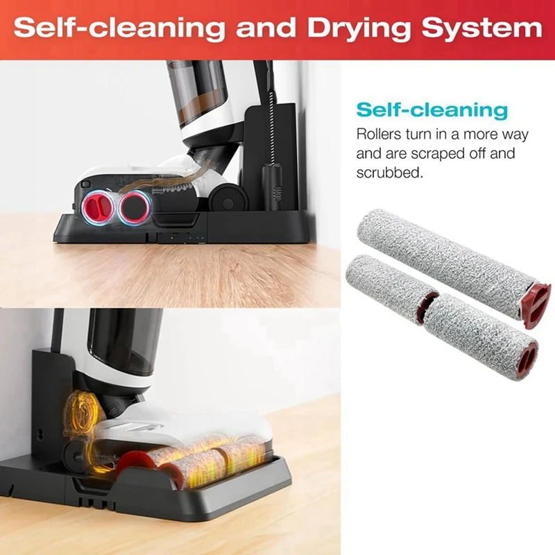 M14K-4Set Brush Roller And Vacuum Cleaner Filter For Roborock Dyad Pro Wet Dry Vacuum Cleaner Spare Parts