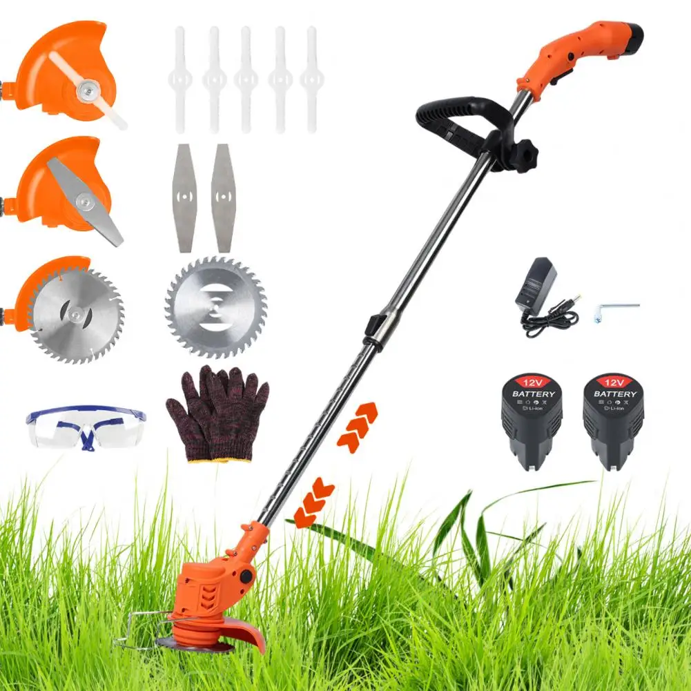 Cordless Weed Trimmer 2 Battery Powered Weed Trimmer, Lawn Trimmer, with Includes Fast Charger