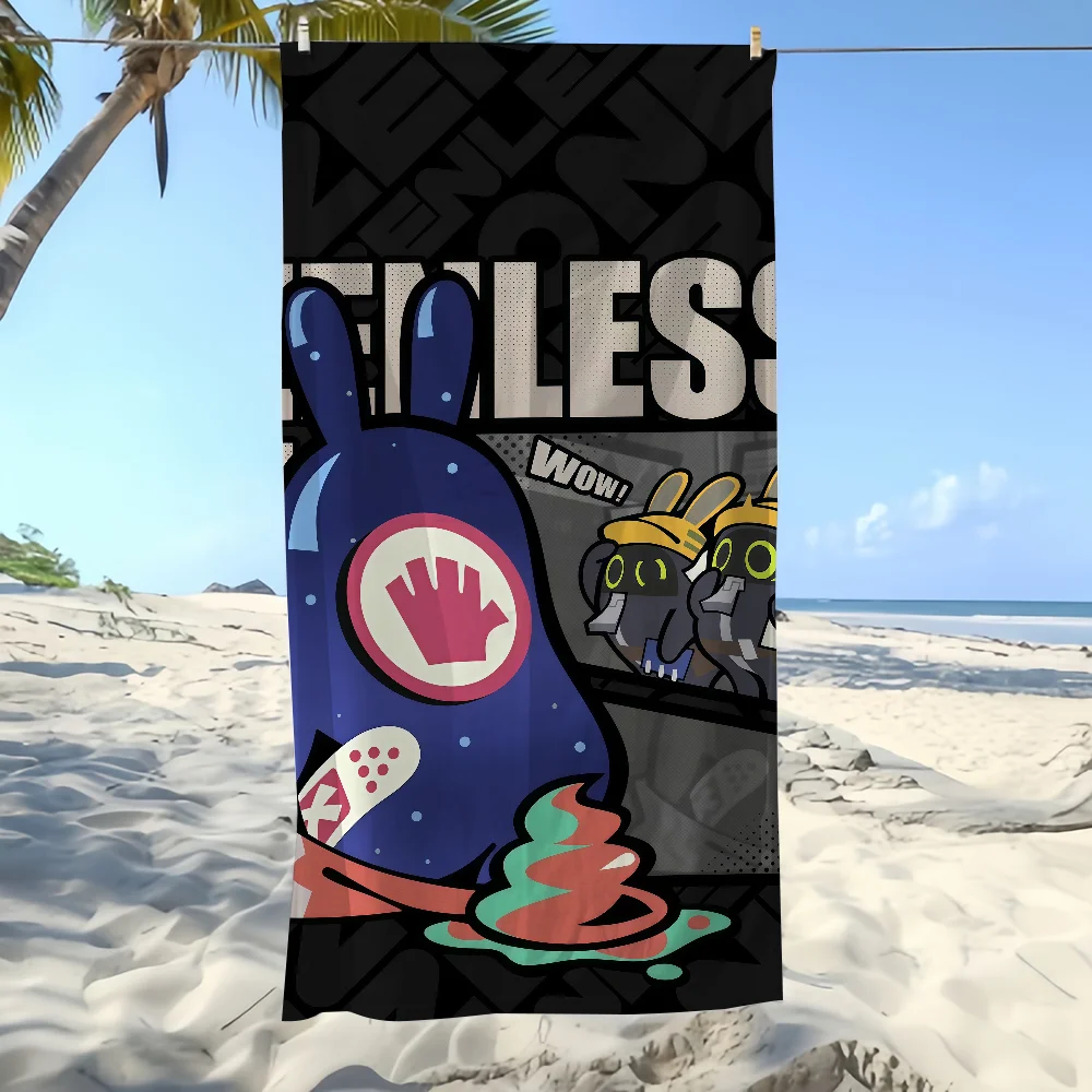 لطيف Q نسخة ZZZ منشفة الشاطئ المتضخم لينة فائقة الامتصاص التجفيف السريع حمام سباحة كبير السفر التخييم الحمام #6