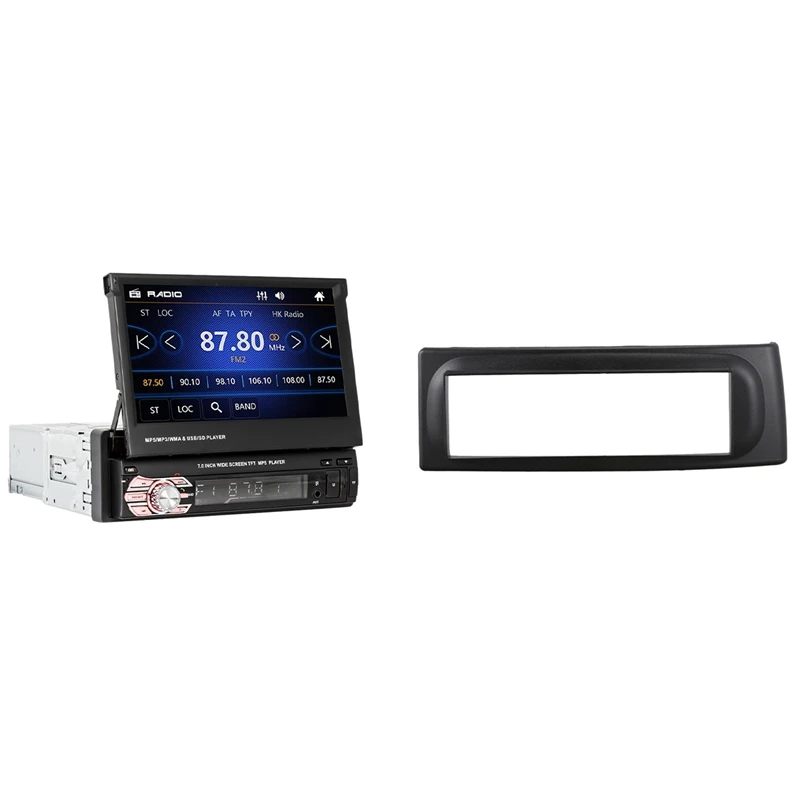 1 Din Fascia CD GPS DVD Stereo Panel For Renault Megane Scenic 96-03 With Auto Retractable 1 Din 7 Inch Radio Bluetooth