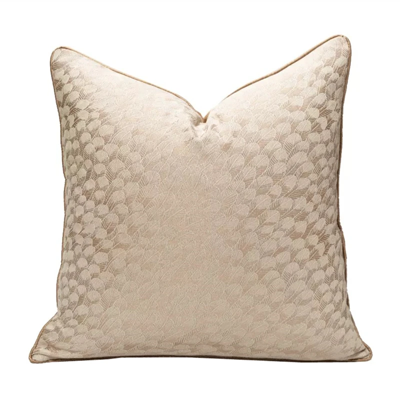 Home Fashion Geometric Light Chocolate Pillow Case Wave Pattern Sofa Chair Desi…