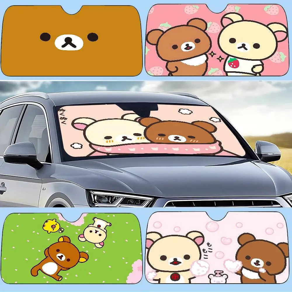 Cartoon-N-rIlakkumas Kawaii Stylish And Trendy Windshield Sunshade, Car Windshield Cover Car Sunshade Curtain Car Sun Protection