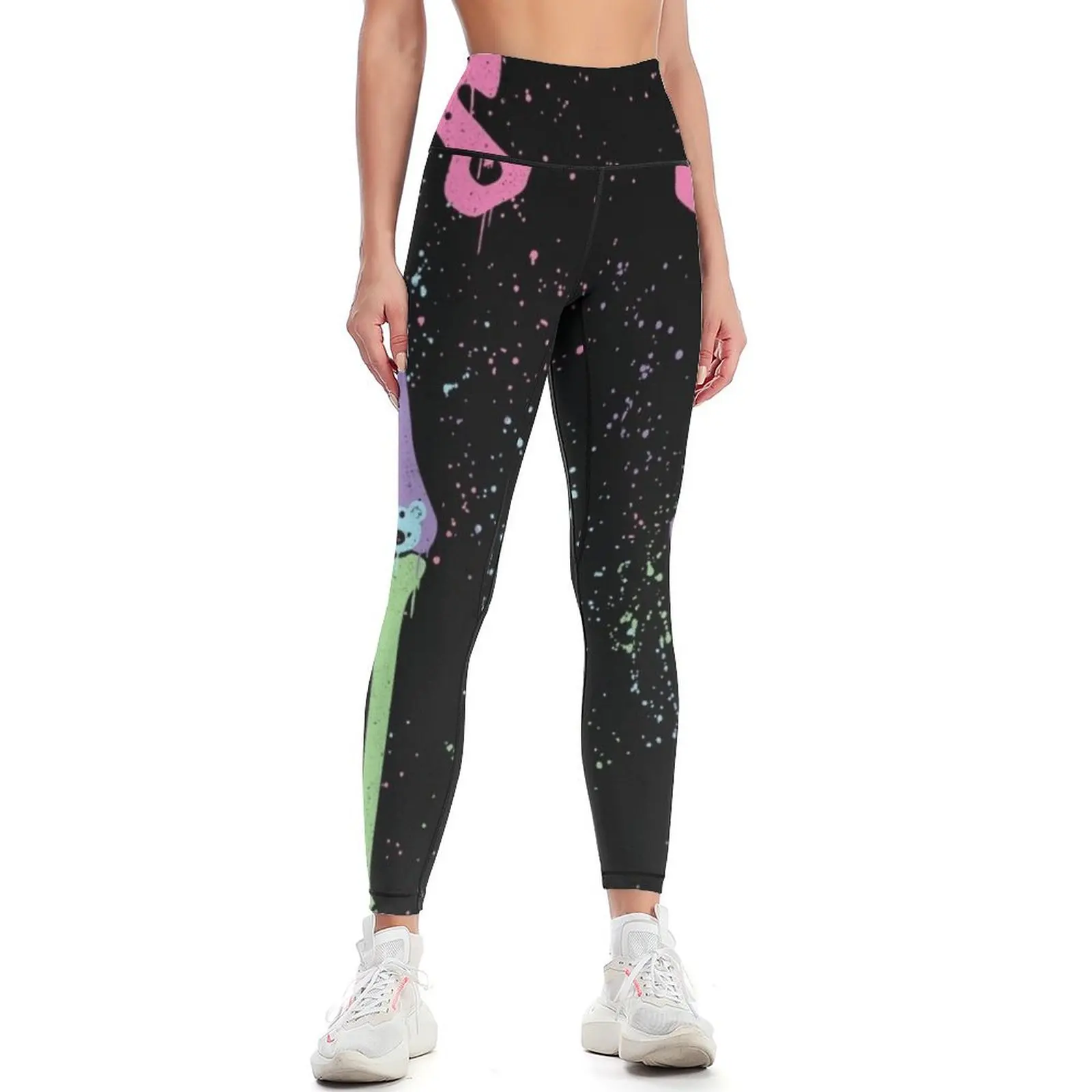 Bear Bones Kawaii Drip Leggings Training pants sportswear gym Womens Leggings