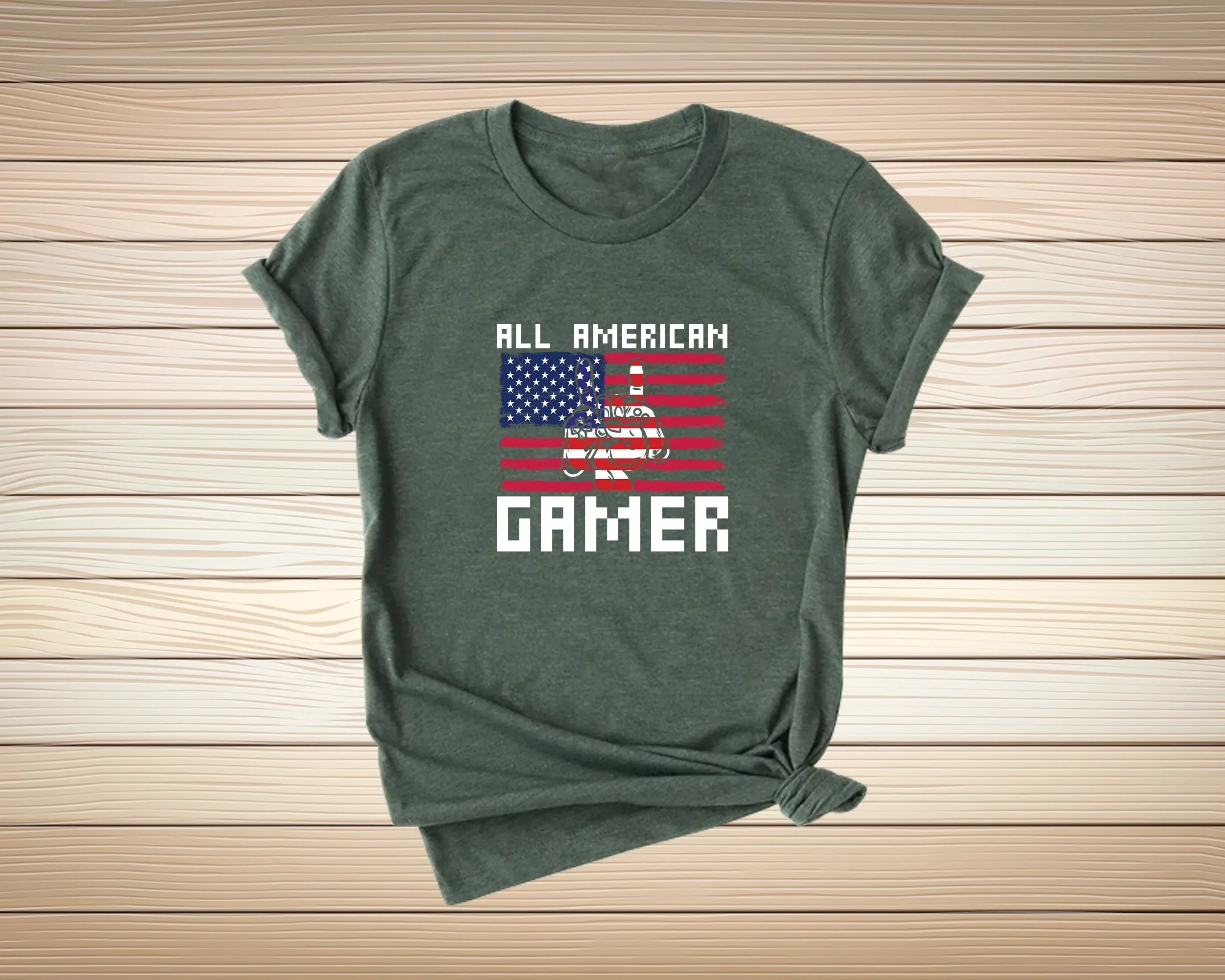 

Футболка All American Gamer America Us Independence День 4 июля