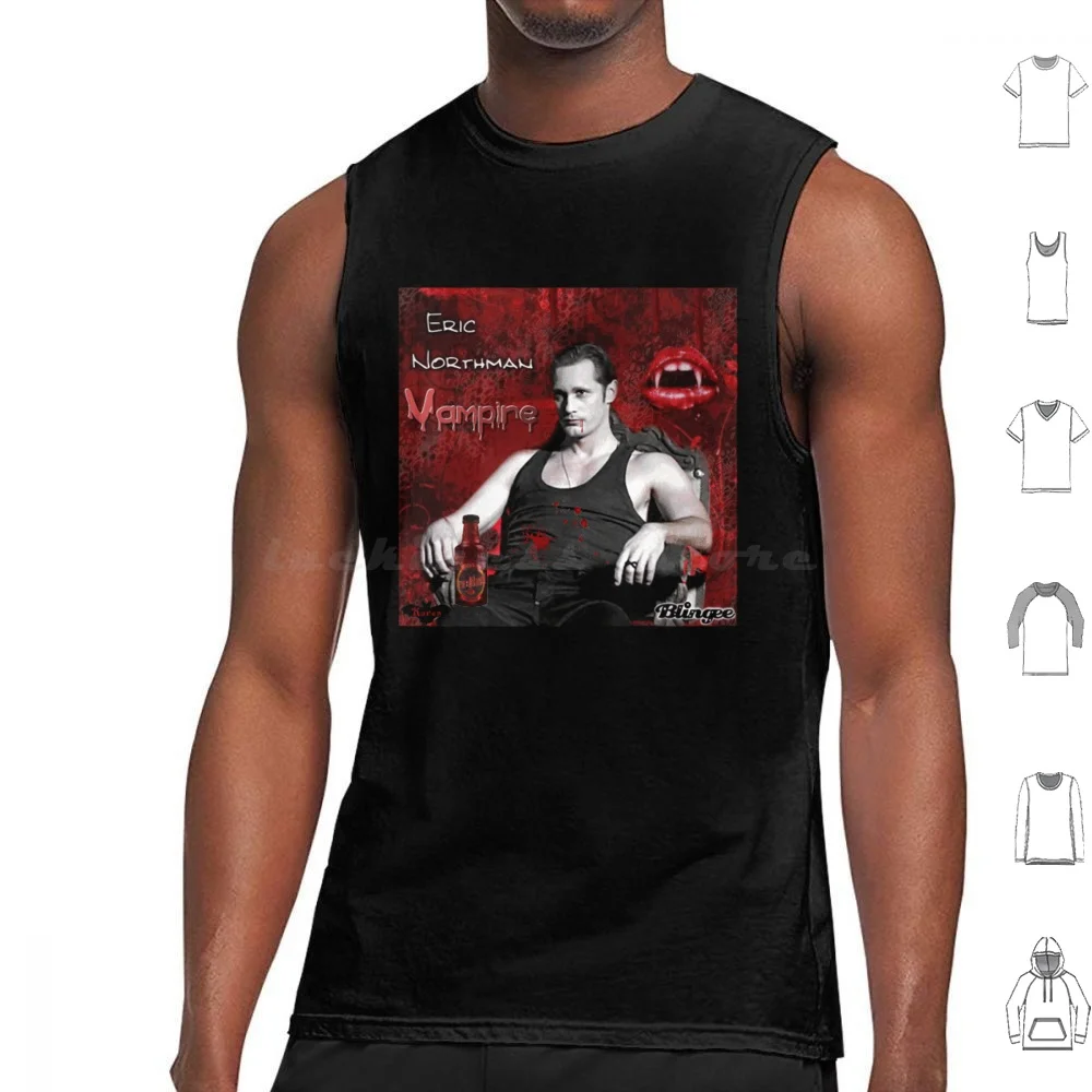 Camisetas sin mangas de algodón con estampado de vampiro, camisa de manga corta con estampado de la verdadera sangre, Hbo, Eric, Northman, Alexander, Skarsgard, Trubie, Trubies