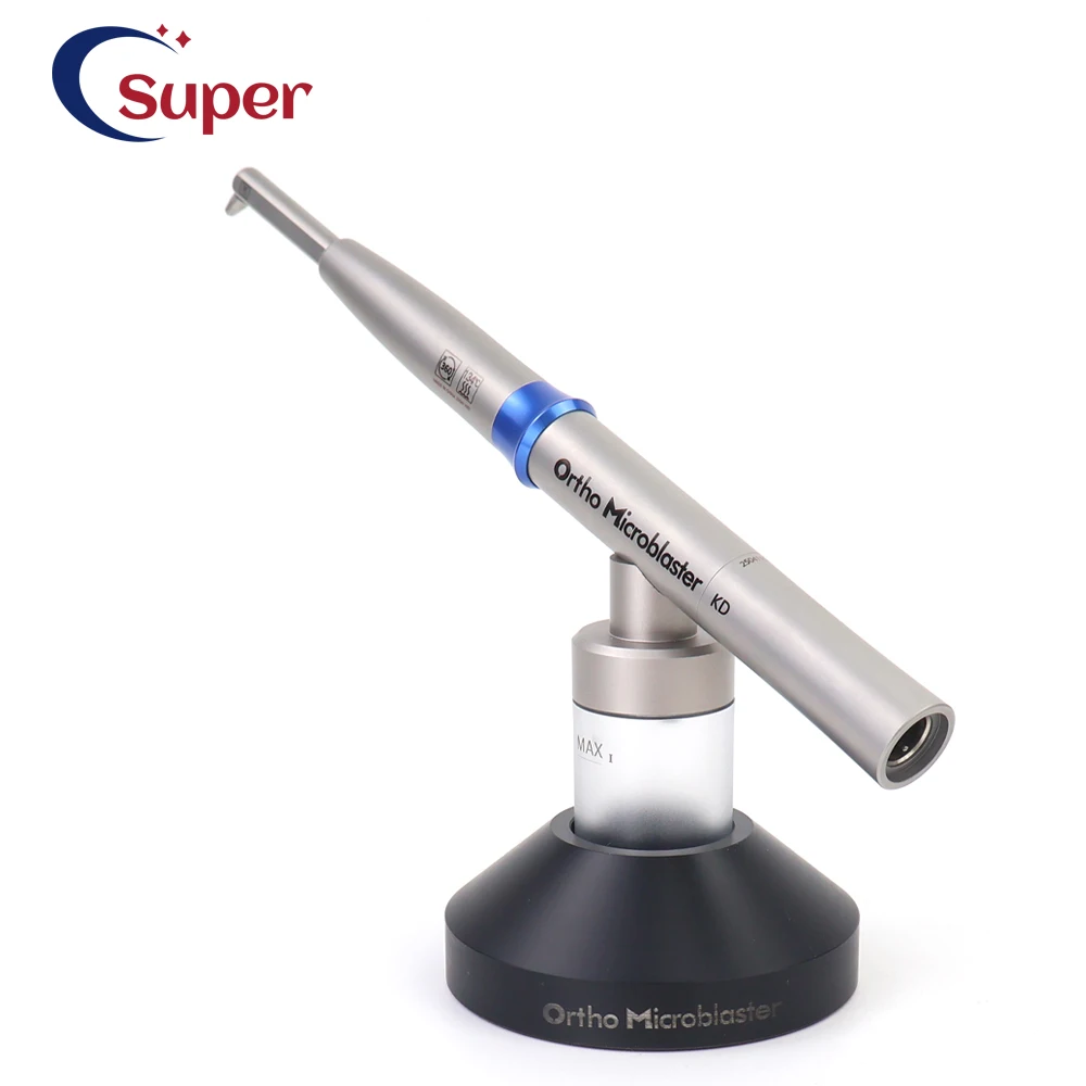 Dental Aluminum Oxide Sandblaster Micro Blaster Alumina Gun 2in1 With Internal Water Spray Air Polisher Fit KV Coupling