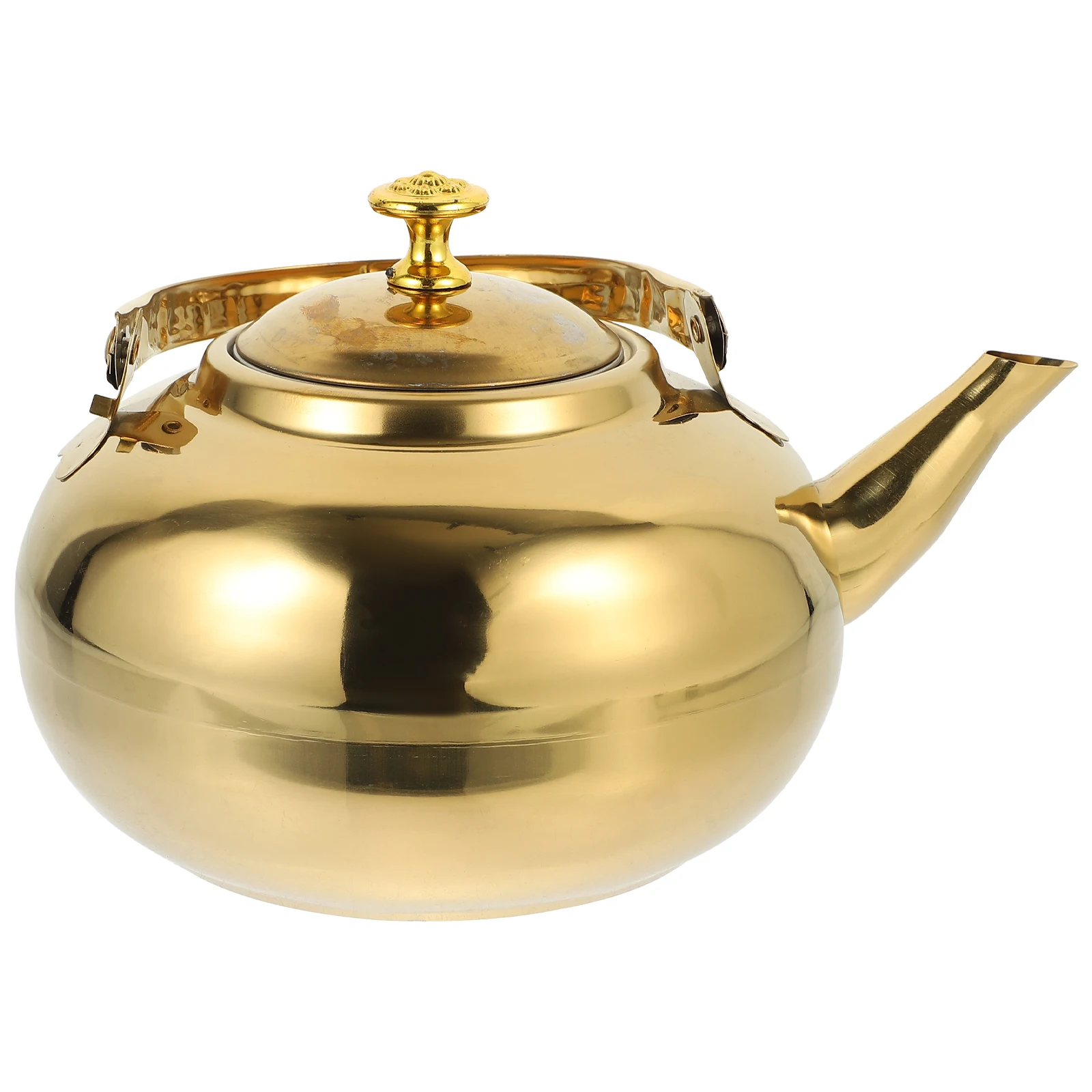 

Stainless Steel Stovetop Household Water Kettle Wear-Resistant Handle Pot For Gas Electric Cooktops Rustproof Boiling