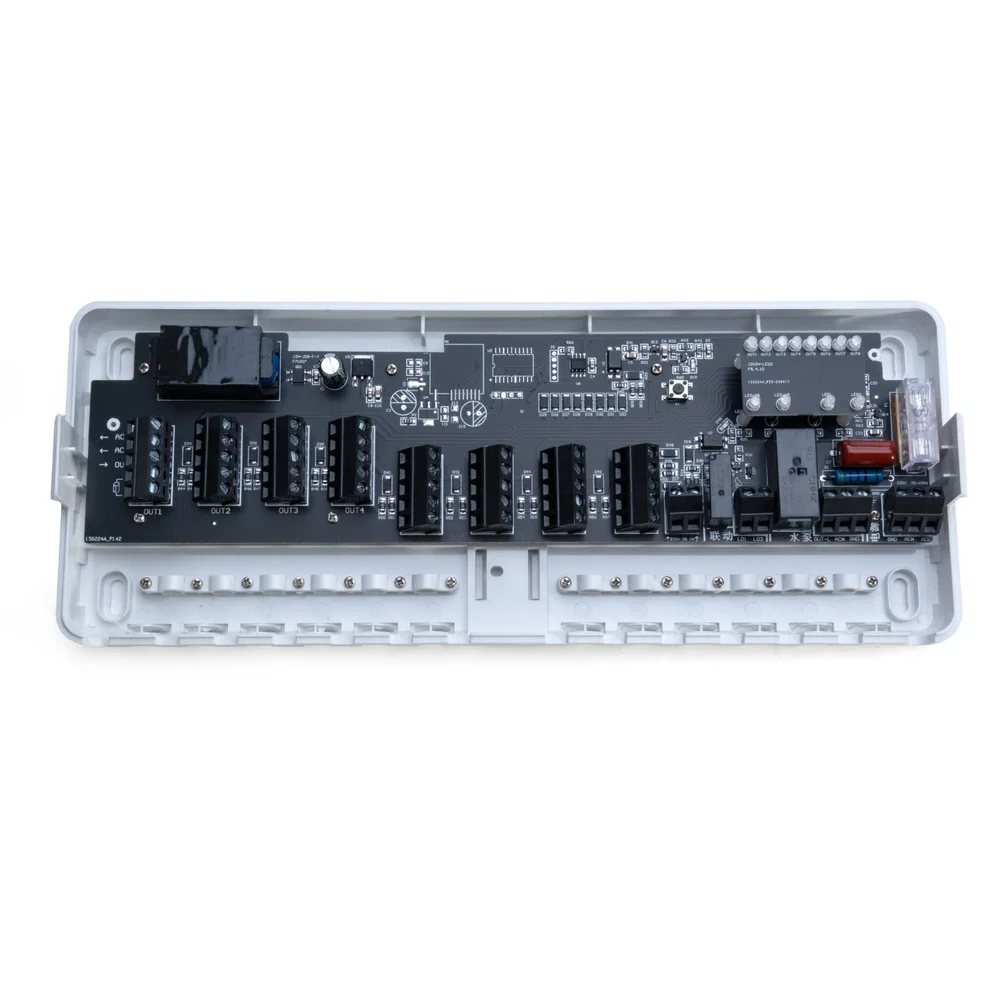 GA-106 8 Channel Heating Controller For Wall Mounted Boiler Pump Actuator Floor Hot Water System 280X110X40mm, 200×68×32mm