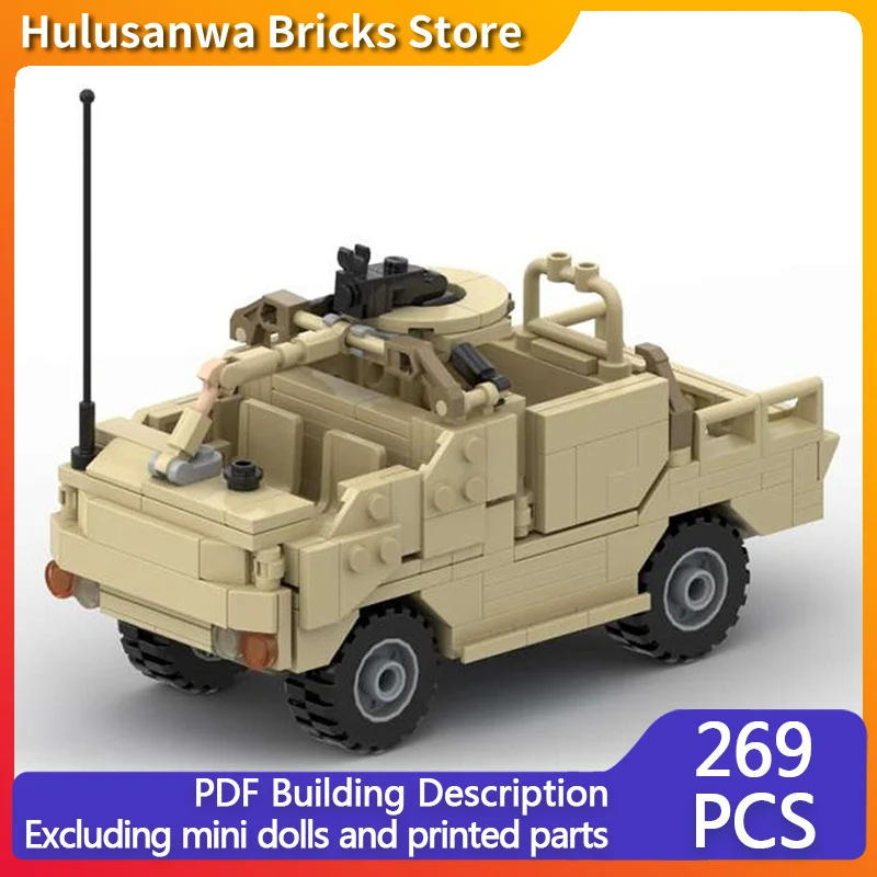 

Jackal 2 Light Armored Car Model MOC Building Bricks War Equipment Modular Technology Gifts Holiday Assemble Children Toys Suit