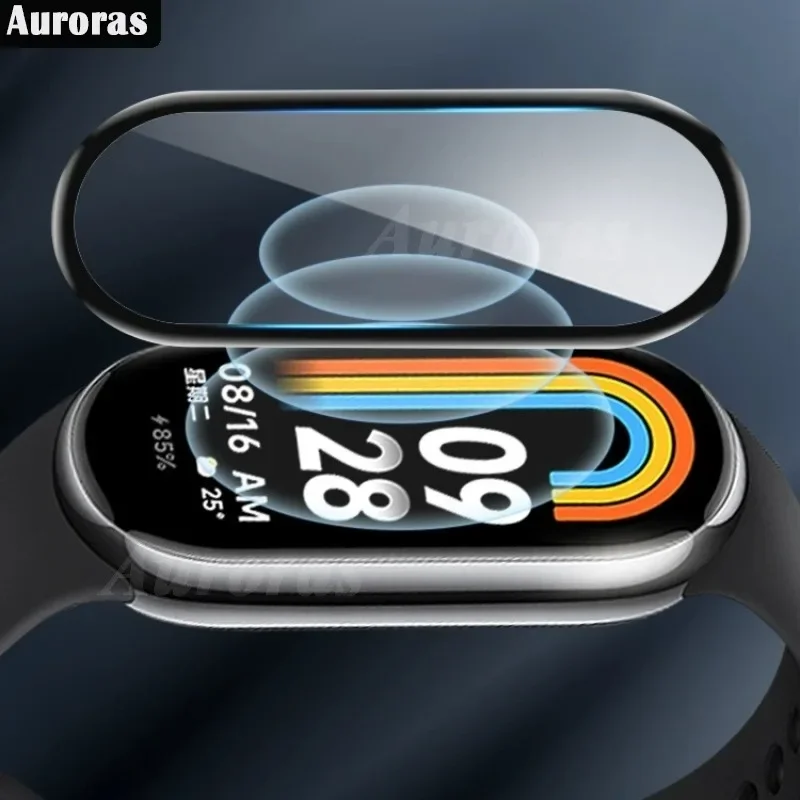 2 pezzi per Xiaomi Smart Band 9 Screen Protector Hydrogel Film Smart Watch per Xiaomi Smart Band 8 custodia morbida per pellicola