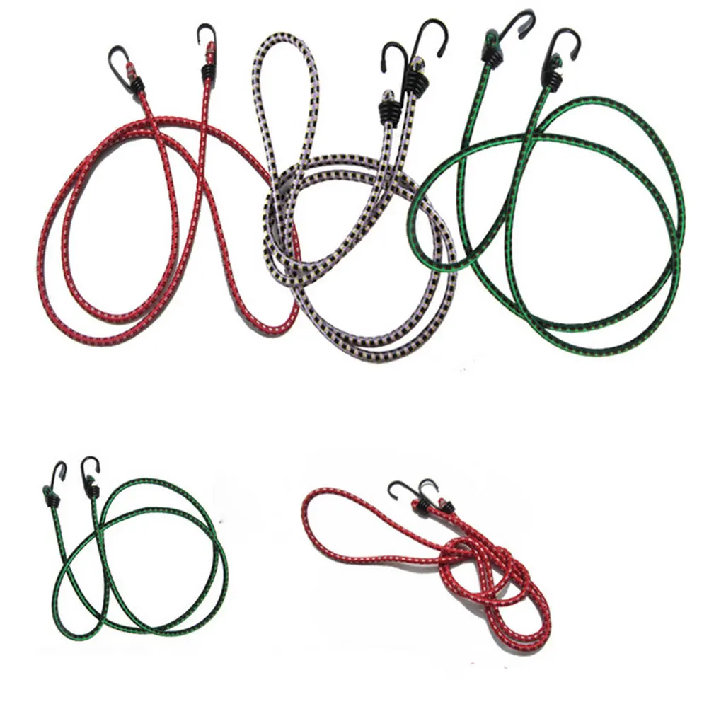 1pc 1.5m Stretch Elastic Bungee Cord Hooks Brand Bikes Rope Tie Car Luggage Roof Rack Strap Bicycle Tied