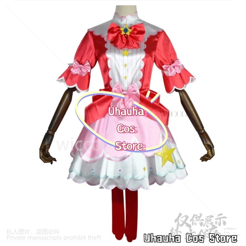 Project Sekai 3rd Anniversary Wonderlands×Showtime Mikuuu ชุดสีแดง Lolita วิกผมสีเขียวสําหรับสาวคริสต์มาสฮาโลวีนที่กําหนดเอง