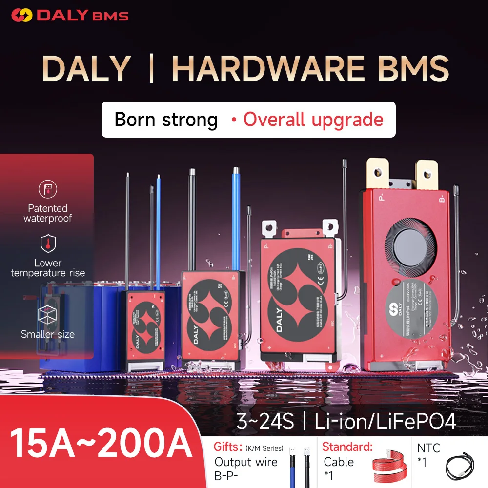 daly-bms-lifepo4-bms-3s-4s-8s-13s-14s-16s-24s-12v-24v-36v-48v-60v-72v-100a-120a-150a-200a-250a-300a-500a-ntc付き-18650バッテリー