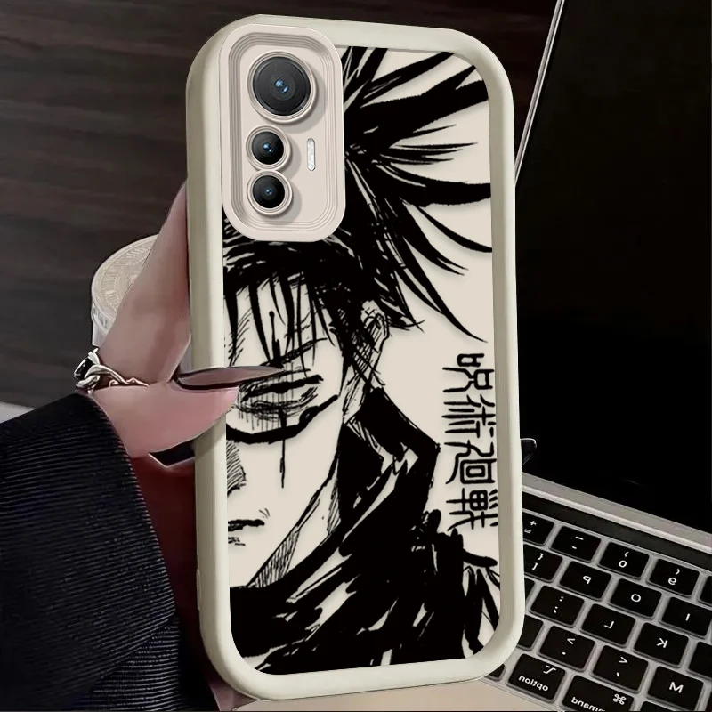 أنيمي Jujutsu Kaisen لينة قضية الهاتف ل Xiaomi Mi 15 الترا 14 13 12 12S 12X 11 لايت 5G NE 13T 12T 11T 14T برو غطاء مقاوم للصدمات