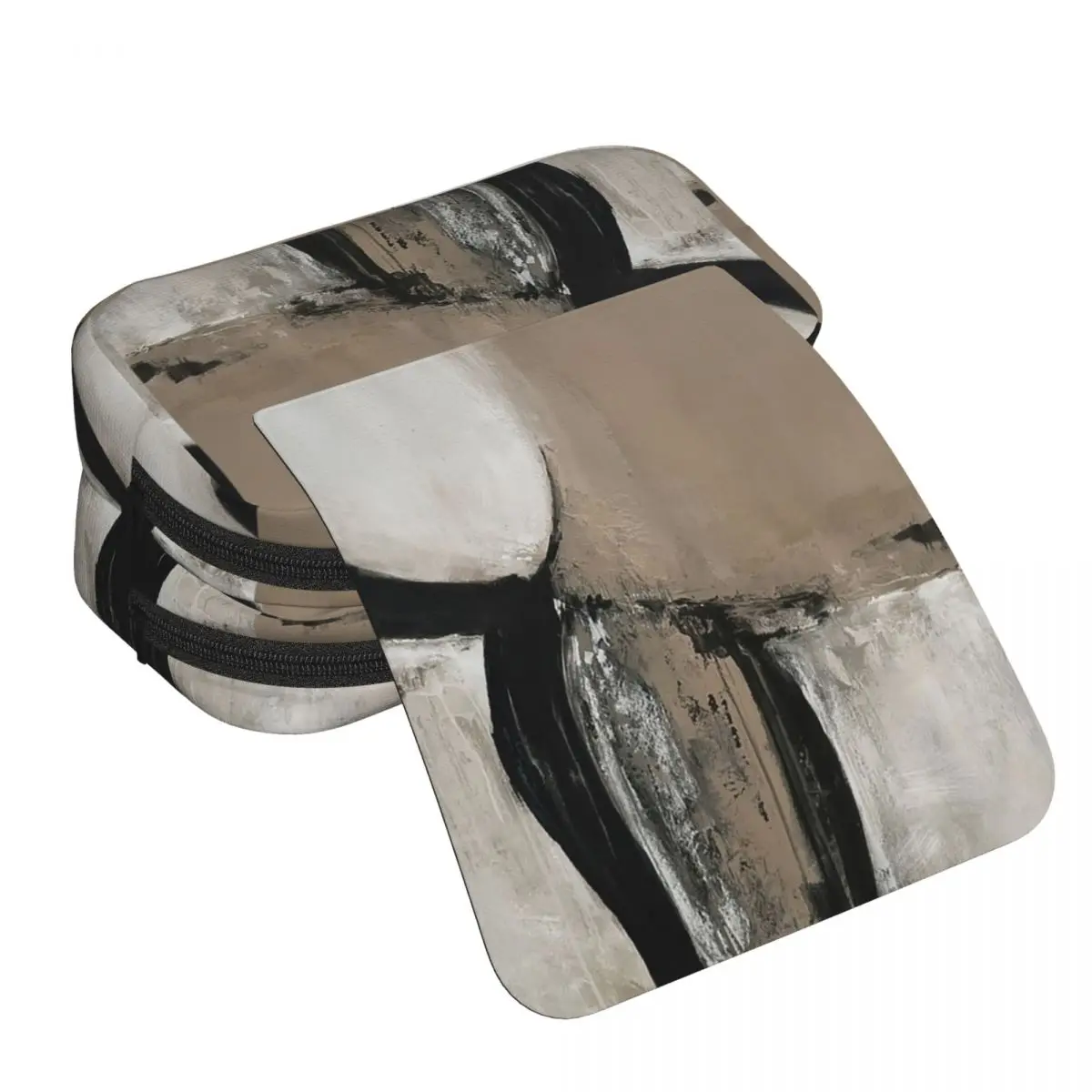 Neutral Abstract Pencil Case for Boys Girls School Pen Box Pencil Bag Stationery Supplies Pen Holder Bag