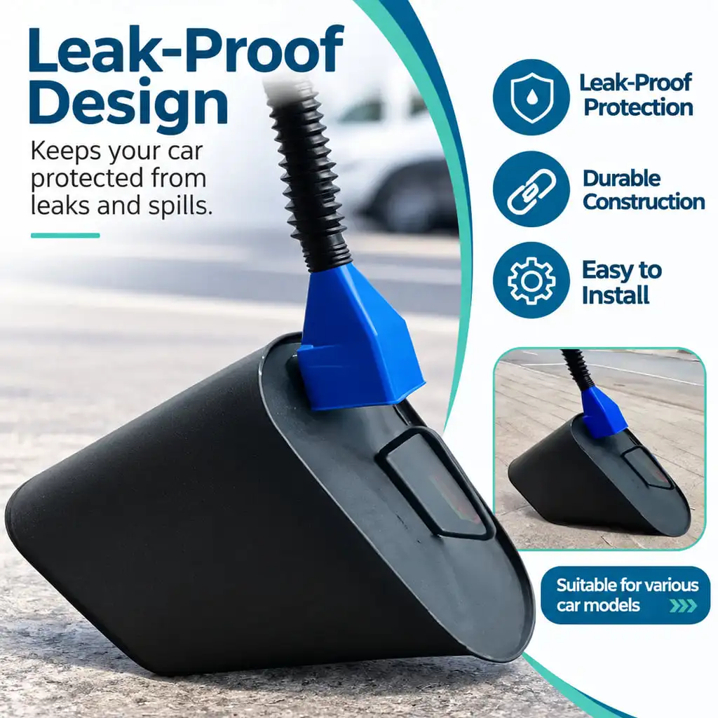 LANKE Hands Free Oil Funnel with Bendable Design and Collapsible Extendable Body for Oil Filling in Multiple Settings