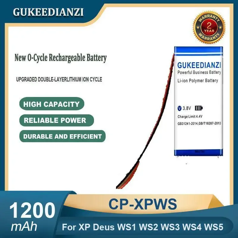 

Батарея металлоискателя высокой емкости 1200 мАч CP-XPWS для XP Deus WS1 WS2 WS3 WS4 WS5