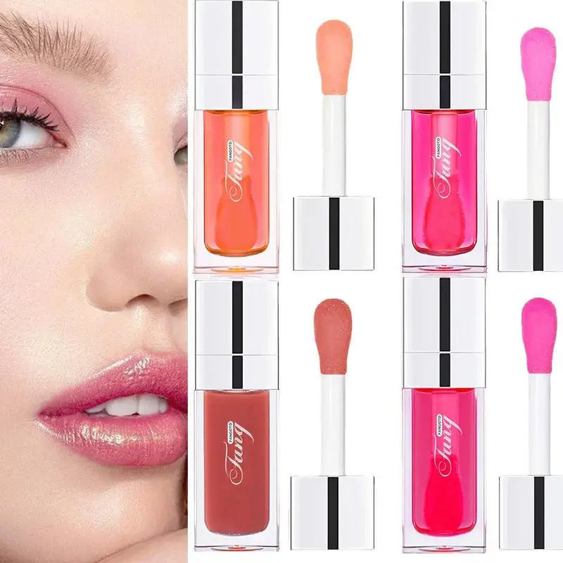 Lip Oil colorato idratante Lip Oil Gloss 6ml trasparente Toot Lip Oil Lip Care Glitter Long Lasting idratante Lip Glow Oil