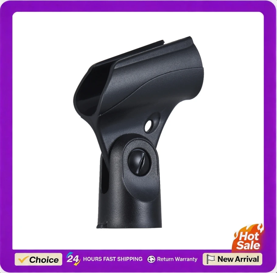 Plastic microfoonclip Draadloze microfoonhouder φ22 mm verstelbare kantelhoek voor alle handzendermicrofoons met een diameter van 22 mm
