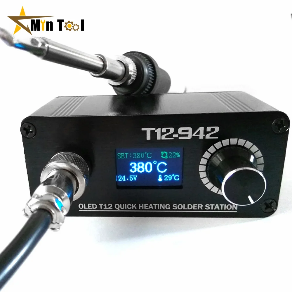 T12-942 Oled Mini Soldering Station Digital Electronic Welding Iron Dc Version Portable Without Power Supply