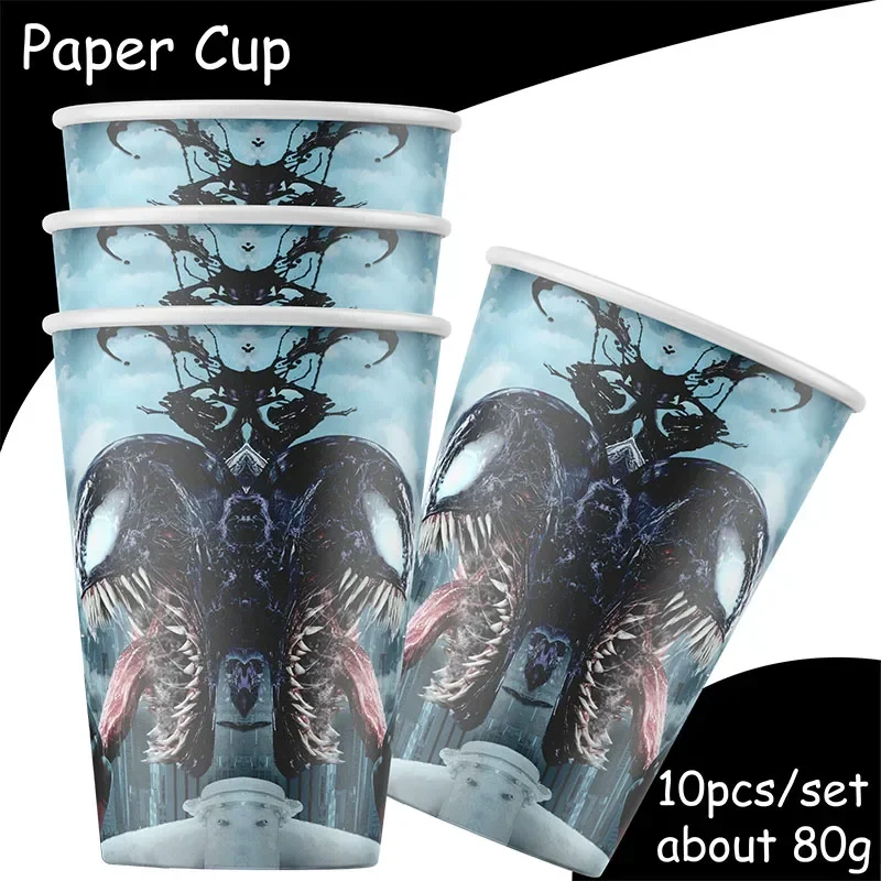 venom Birthday Decoration Angle Disposable Tableware Cup Plate Tablecloth Balloon Baby Shower Kids Girls Boy Party Supplies