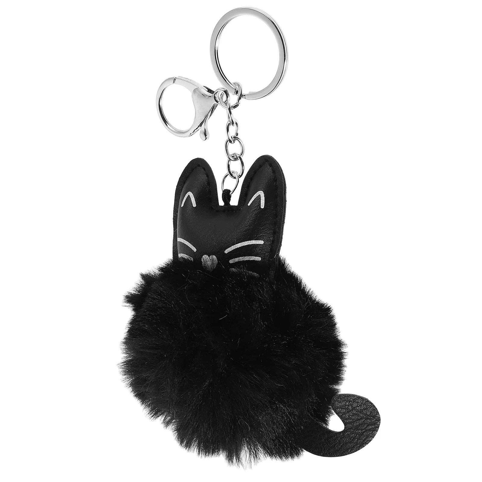 

Брелок с шариком котенка, брелок с мультяшным животным для женщин, брелок с помпоном, милый брелок с героями мультфильмов, вечерние сувениры