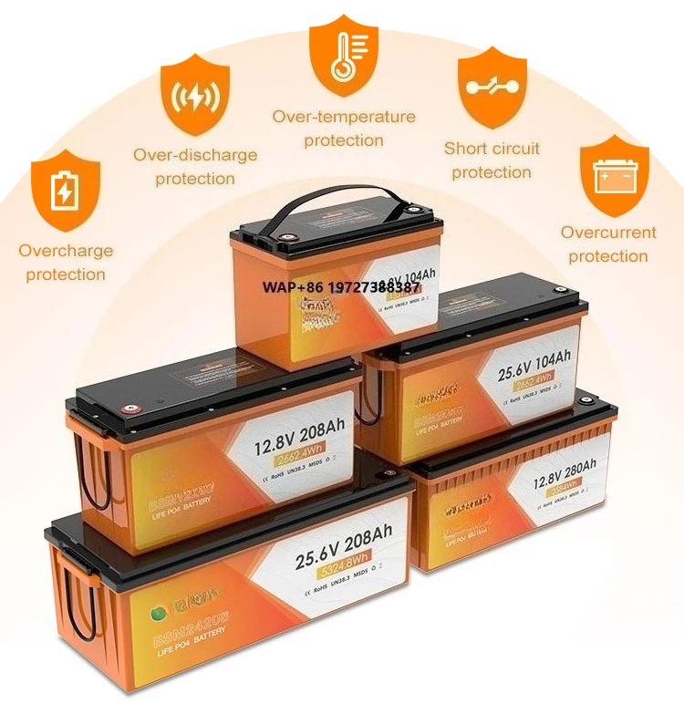 

Bluesun Hot Selling Life Po4 Battery 24V 200Ah Solar Lithium Batteries Batterie Solaire 200Ah for Home Storage