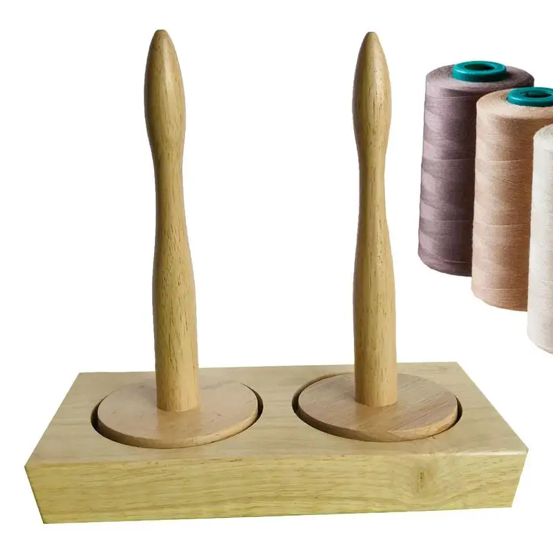 

DIY Wood Spool Stand Winder Spool Yarn Beech Wood Stick Bobbin Woven Sweater Scarf Tapestry Single Head Solid Wool Short Rod For