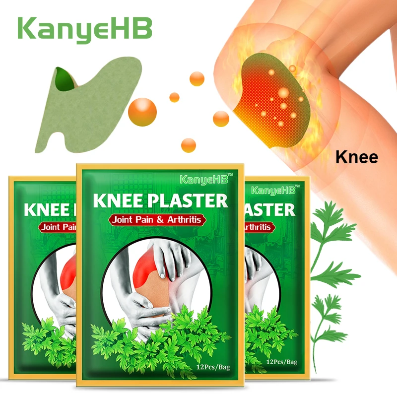 

36pcs=3bags Knee Pain Relief Plaster Knee Medical Patch Joint Swelling Synovitis Herbal Stickers Ligament Strain Arthritis A354