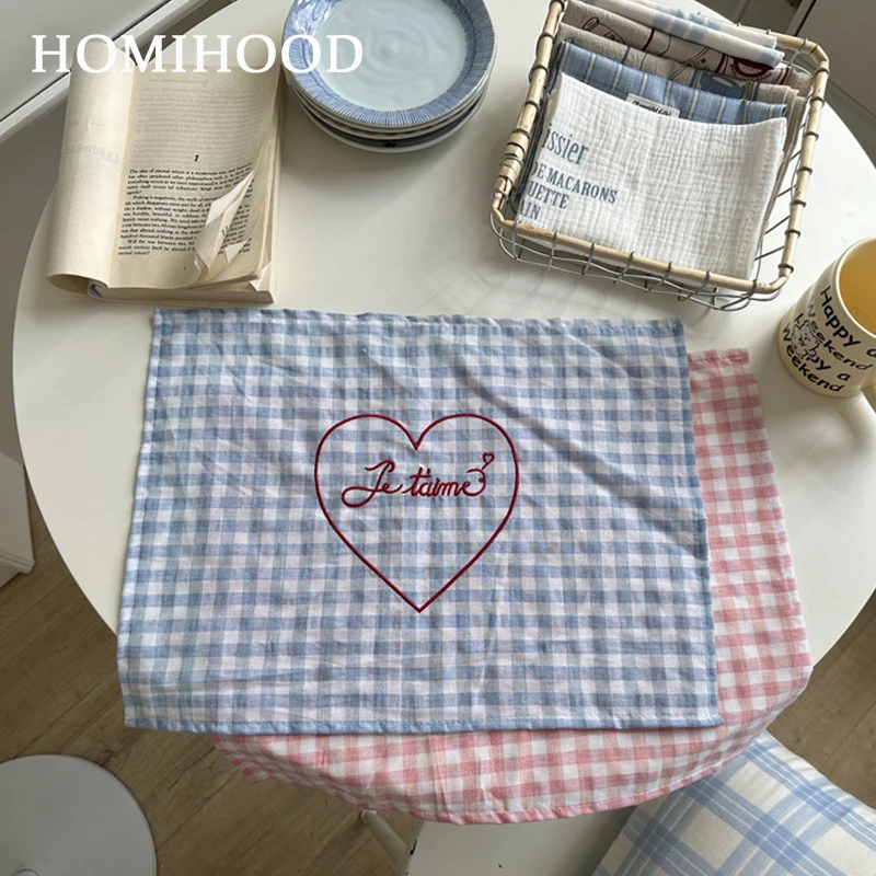 30x40cm Retro Cotton Linen Cloth Napkin Food Photography Background Props French Scenes Shooting Decor Mat Kitchen Plaid Napkin